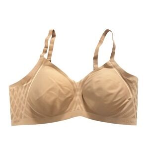 Honeylove Bra‎ 40C/D 1X Silhouette Smoothing Beige Wireless Comfort Support NWT